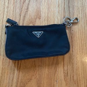 Prada coin purse wristlet